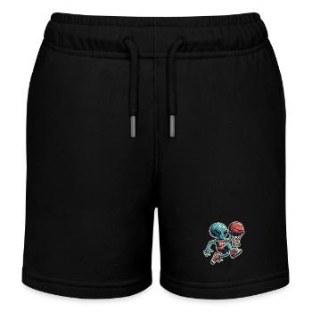 Basketball Dunking Alien - Short de jogging enfant bio Stanley/Stella - noir - Devant