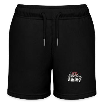 J’aime faire du vélo Vélo Vélo Gravel Vélo VTT - Short de jogging enfant bio Stanley/Stella - noir - Devant