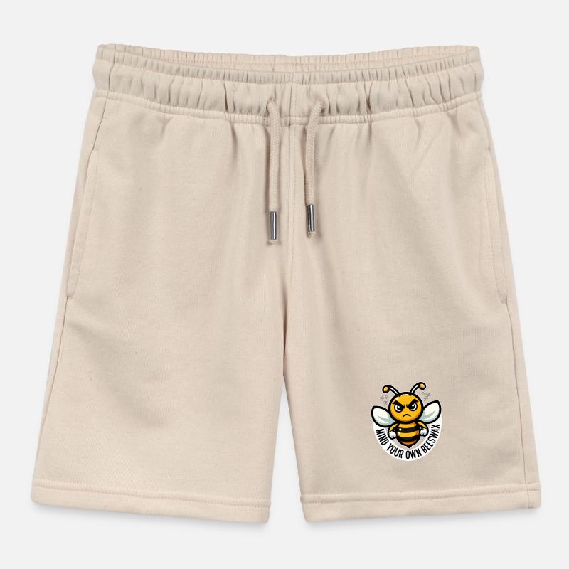 MIND YOUR OWN BEESWAX Kids Organic Sweat Shorts by Stanley/Stella