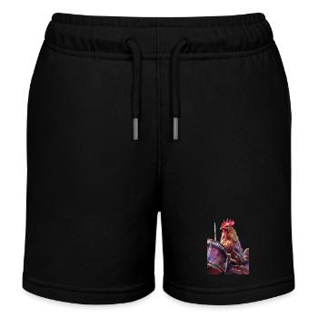 Tap Drums - Kids Organic Sweat Shorts by Stanley/Stella - black - Front