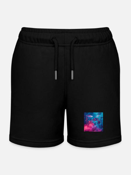 Percussion - Short de jogging enfant bio Stanley/Stella - noir