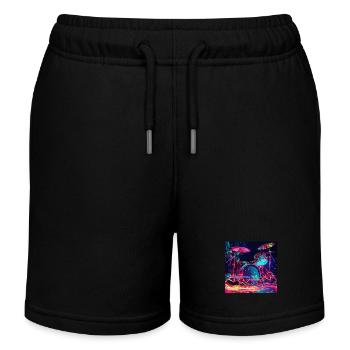 Percussion - Short de jogging enfant bio Stanley/Stella - noir - Devant