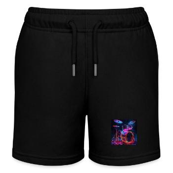 Percussion - Short de jogging enfant bio Stanley/Stella - noir - Devant
