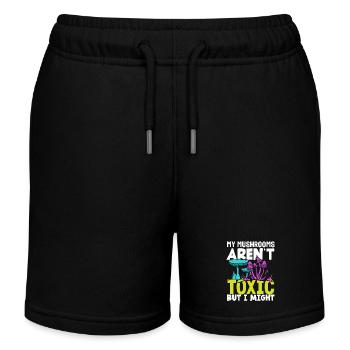 Meine Pilze Sind Nicht Giftig - Kinder Organic Joggingshorts Mini Bolter von Stanley/Stella - Schwarz - Vorne