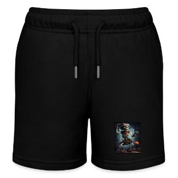 Troll-Vogelscheuche in einem Spukhaus, Halloween - Kinder Organic Joggingshorts Mini Bolter von Stanley/Stella - Schwarz - Vorne