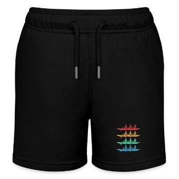 Ruderteam Rudern Ruder Ruderboot Ruderer - Kinder Organic Joggingshorts Mini Bolter von Stanley/Stella - Schwarz - Vorne