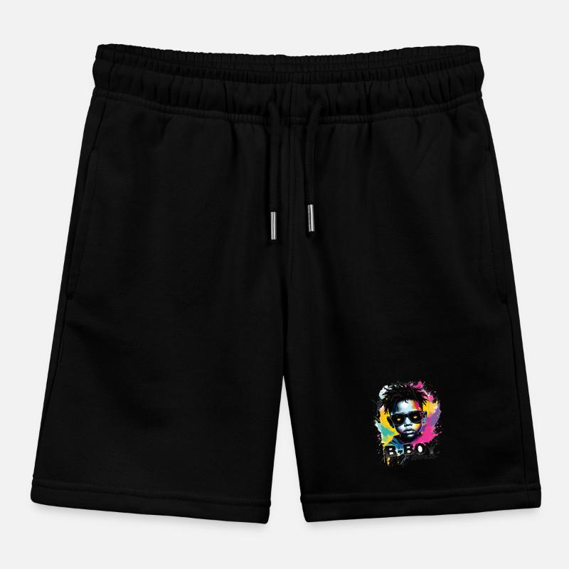 B-Boy Breakdance Hip Hop Dance Dancer Breakdance Kids Organic Sweat Shorts by Stanley/Stella
