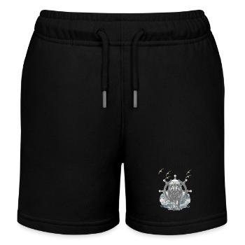 Maritim Matrose Seefahrer Schifffahrt Abenteuer - Kinder Organic Joggingshorts Mini Bolter von Stanley/Stella - Schwarz - Vorne
