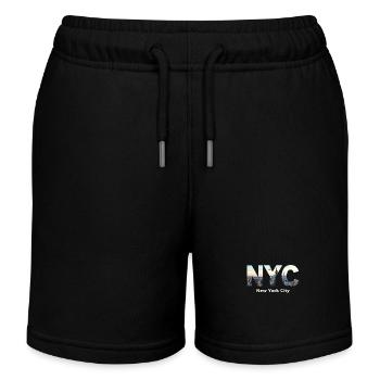 New York – Horizon de New York New York - Short de jogging enfant bio Stanley/Stella - noir - Devant