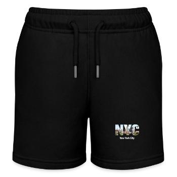 New York – Horizon de New York New York - Short de jogging enfant bio Stanley/Stella - noir - Devant