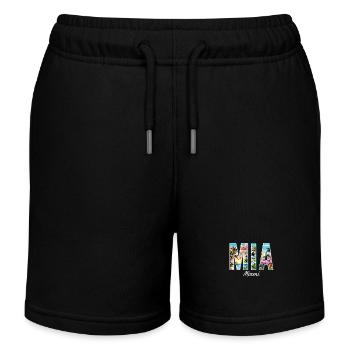 Miami Mia Miami – Tropical flair for USA fans - Kids Organic Sweat Shorts by Stanley/Stella - black - Front