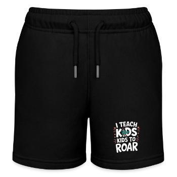 Speech Therapist Speech Therapy - Kids Organic Sweat Shorts by Stanley/Stella - black - Front