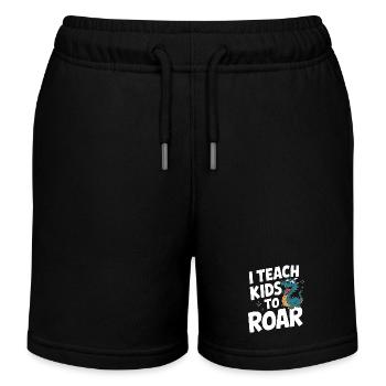 Speech Therapist Speech Therapy - Kids Organic Sweat Shorts by Stanley/Stella - black - Front