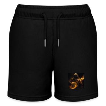 Banjo - Kinder Organic Joggingshorts Mini Bolter von Stanley/Stella - Schwarz - Vorne