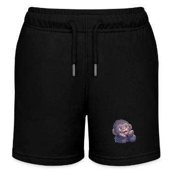 Gorillas Gorilla - Kids Organic Sweat Shorts by Stanley/Stella - black - Front