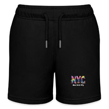 New York – Horizon de New York New York - Short de jogging enfant bio Stanley/Stella - noir - Devant