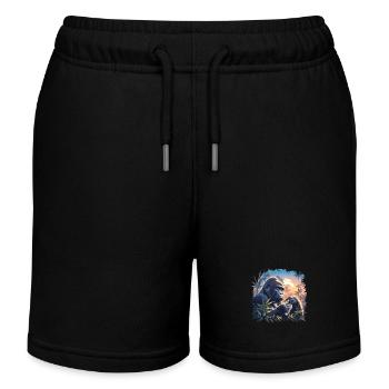 Gorillas Gorilla - Kids Organic Sweat Shorts by Stanley/Stella - black - Front