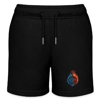 Banjo - Kinder Organic Joggingshorts Mini Bolter von Stanley/Stella - Schwarz - Vorne