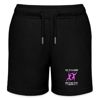 Pole Dance - Kinder Organic Joggingshorts Mini Bolter von Stanley/Stella - Schwarz - Vorne