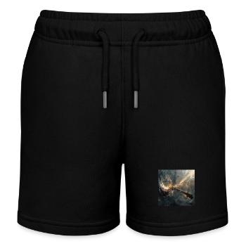 Banjo - Kinder Organic Joggingshorts Mini Bolter von Stanley/Stella - Schwarz - Vorne