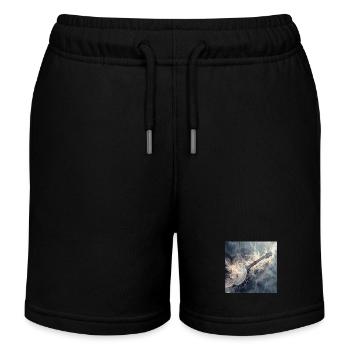 Banjo - Kinder Organic Joggingshorts Mini Bolter von Stanley/Stella - Schwarz - Vorne