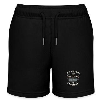 Just One More I Promise Craftsmen Crafts - Kids Organic Sweat Shorts by Stanley/Stella - black - Front