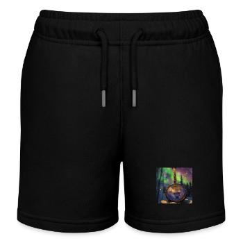 Banjo - Kinder Organic Joggingshorts Mini Bolter von Stanley/Stella - Schwarz - Vorne