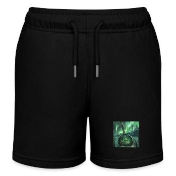 Banjo - Kinder Organic Joggingshorts Mini Bolter von Stanley/Stella - Schwarz - Vorne