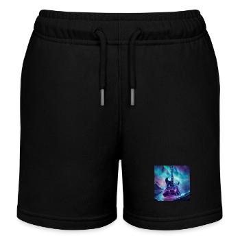 Gitarre - Kinder Organic Joggingshorts Mini Bolter von Stanley/Stella - Schwarz - Vorne