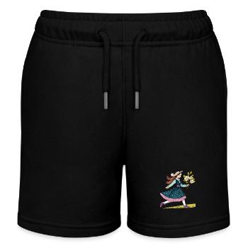 CHILD - Kids Organic Sweat Shorts by Stanley/Stella - black - Front