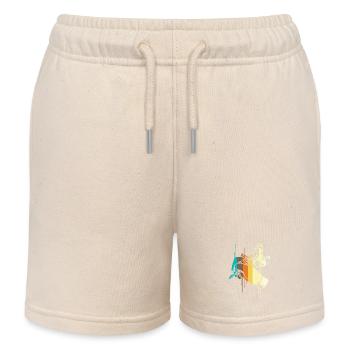 Tattoo Künstler Tätowierer Tätowiert Tätowierung - Kinder Organic Joggingshorts Mini Bolter von Stanley/Stella - Natur - Vorne