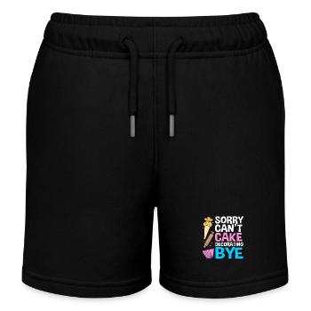 Torte Törtchen Dekoration Kuchen - Kinder Organic Joggingshorts Mini Bolter von Stanley/Stella - Schwarz - Vorne