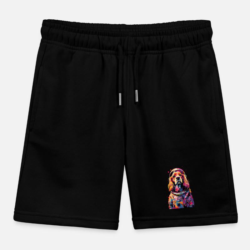 Cocker Spaniel Kinder Organic Joggingshorts Mini Bolter von Stanley/Stella