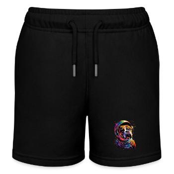 Englische Bulldogge - Kinder Organic Joggingshorts Mini Bolter von Stanley/Stella - Schwarz - Vorne