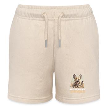 Servale Serval - Kinder Organic Joggingshorts Mini Bolter von Stanley/Stella - Natur - Vorne