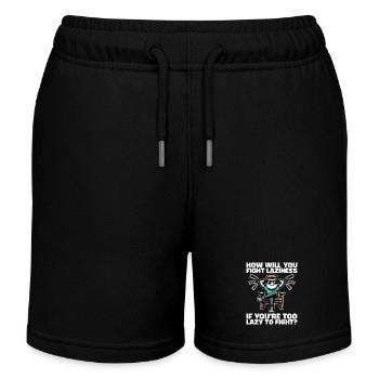 WIE BEKÄMPFST DU FAULHEIT, WENN DU FAUL BIST ZU KÄMPFEN? - Kinder Organic Joggingshorts Mini Bolter von Stanley/Stella - Schwarz - Vorne