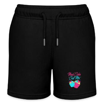Torte Törtchen Dekoration Kuchen - Kinder Organic Joggingshorts Mini Bolter von Stanley/Stella - Schwarz - Vorne