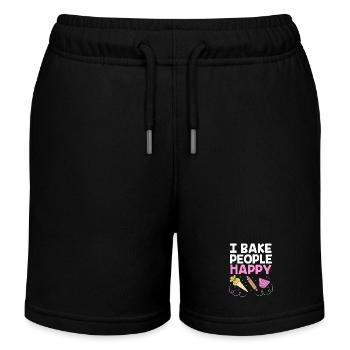 Torte Törtchen Dekoration Kuchen - Kinder Organic Joggingshorts Mini Bolter von Stanley/Stella - Schwarz - Vorne