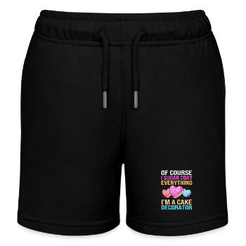 Torte Törtchen Dekoration Kuchen - Kinder Organic Joggingshorts Mini Bolter von Stanley/Stella - Schwarz - Vorne