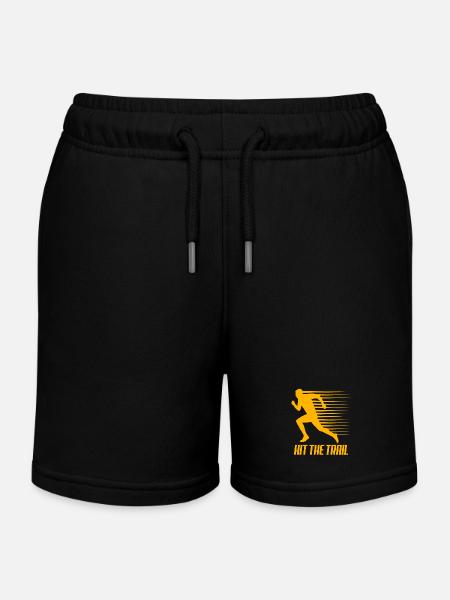 Trail running - Short de jogging enfant bio Stanley/Stella - noir