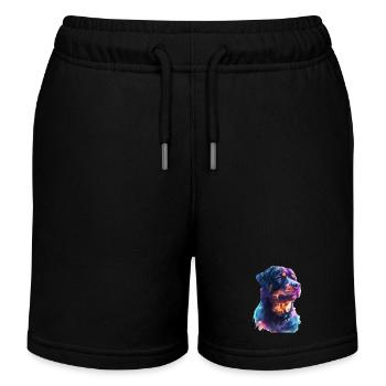 Rottweiler - Kinder Organic Joggingshorts Mini Bolter von Stanley/Stella - Schwarz - Vorne