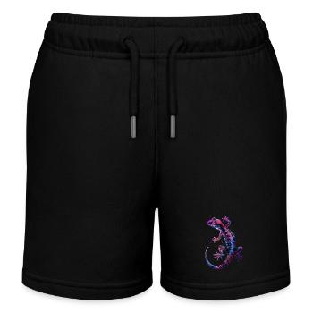 Gecko - Kinder Organic Joggingshorts Mini Bolter von Stanley/Stella - Schwarz - Vorne