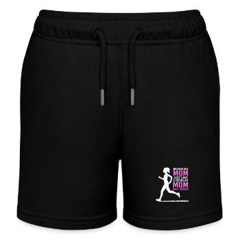 Trail running - Short de jogging enfant bio Stanley/Stella - noir - Devant