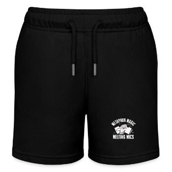 Poetry Slam Metaphor Magic Slam Poetry - Kids Organic Sweat Shorts by Stanley/Stella - black - Front