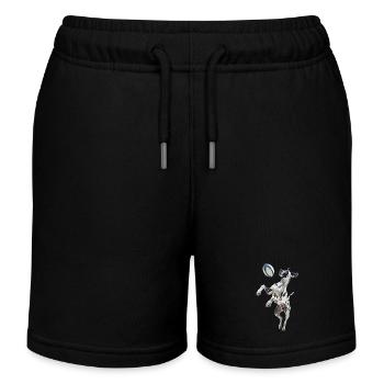 Deutsche Dogge - Kinder Organic Joggingshorts Mini Bolter von Stanley/Stella - Schwarz - Vorne