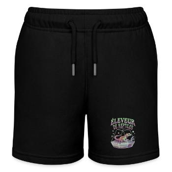Éleveur de reptiles - Short de jogging enfant bio Stanley/Stella - noir - Devant