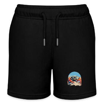 Crabe Crabe - Short de jogging enfant bio Stanley/Stella - noir - Devant