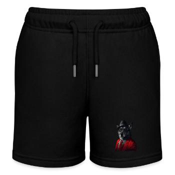 Norwegischer Elchhund - Kinder Organic Joggingshorts Mini Bolter von Stanley/Stella - Schwarz - Vorne