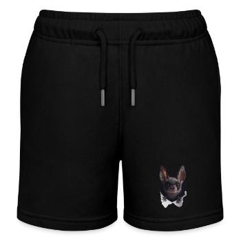 Schläger - Kinder Organic Joggingshorts Mini Bolter von Stanley/Stella - Schwarz - Vorne