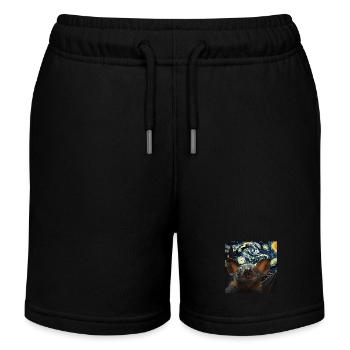 Schläger - Kinder Organic Joggingshorts Mini Bolter von Stanley/Stella - Schwarz - Vorne